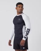 KINGZ Ranked Performance V2 L/S Rashguard-white